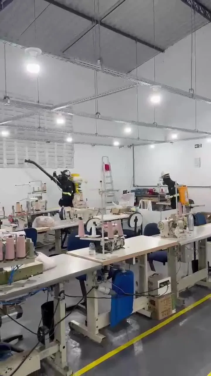 Vídeo de operação em indústria